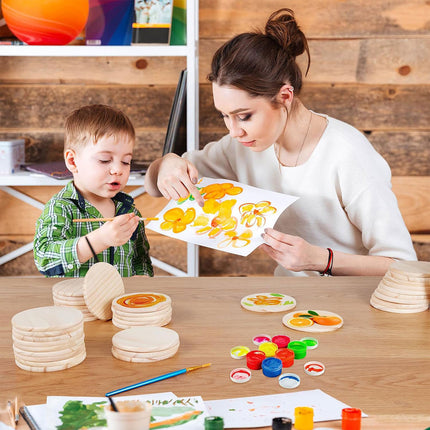 42PCS Wooden Tabletop Coaster Set Heat Insulation Bowl Mat Coffee Cup Holder