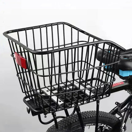 Bike Rear Basket Bicycle Back Schoolbag Holder Rear Mounted Bike Storage Carrier