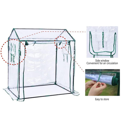 Plant Greenhouse Cover Clear Gardening Shelter Rainproof Tent Flower Shed House