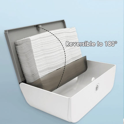 Wall Mounted Paper Dispenser Box Perforation Free Hand Towel Holder for Kitchen