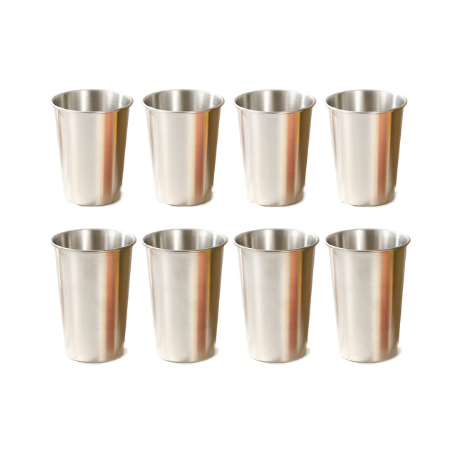Stainless Steel Cups 8PCS Beer Water Coffee Milk Tea Mugs Reusable Drinkware