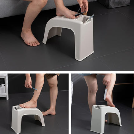 2 PCS Pedicure Stool Foot Care Nail Art Nail Cutting Stool Non-Slip Base Durable