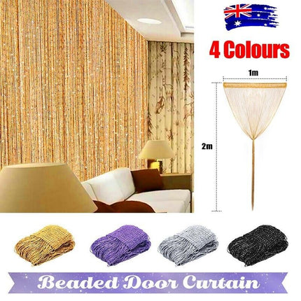 Polyester String Door Curtain Divider for Bedroom Living Room Wedding Decoration