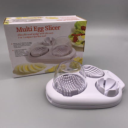Egg Slicer Kitchen Egg Cutter Stainless Steel Boiled Egg Cutting Tool for Salad