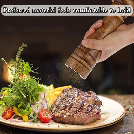 Wooden Pepper Grinder Manual Salt Spice Mill Bottle Household Grinding Tool