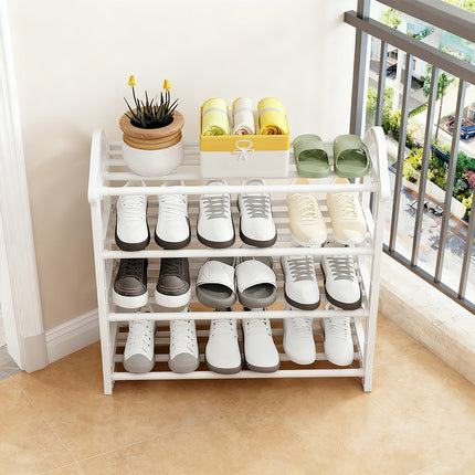 4 Tier Tree Shoe Rack Space Saving Organizer Stand for Entryway Hallway Storage