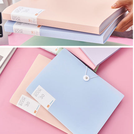 5pcs A4 Folder Transparent Multi Layer Document Bag Student Test Paper Storage