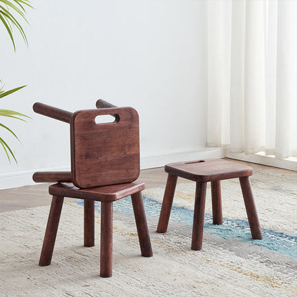 Home Solid Wood Small Bench Shoe Bench Compact Design for Entryway Living Room