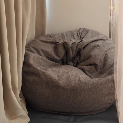 Large Bean Bag Chair Sofa Cover in Grey with Durable Fabric 120×100cm