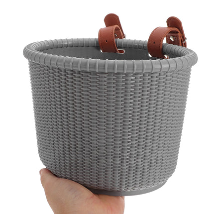 Lightweight Woven Bike Basket Handlebar Storage for Small Bicycles