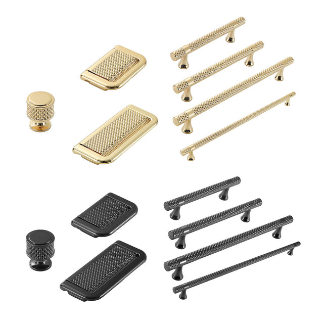 Modern Wardrobe Door Handles Hammer Patterned Drawer Pulls for Cabinet Furniture