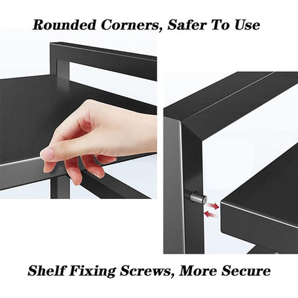 Retractable Home Double Layer Oven Rack Heat Resistant Durable Space Saving