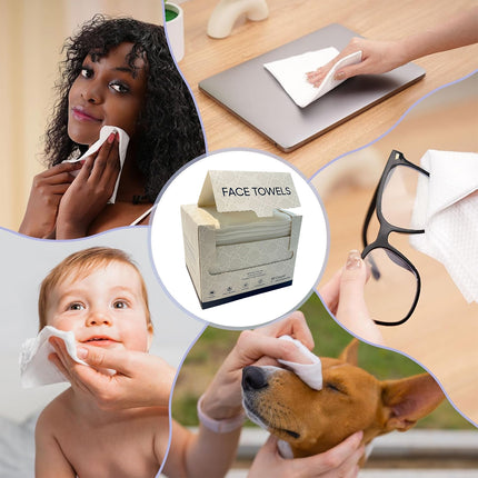Face Towel Set Disposable Soft Cleaning Towels in Paper Box for Skincare Travel