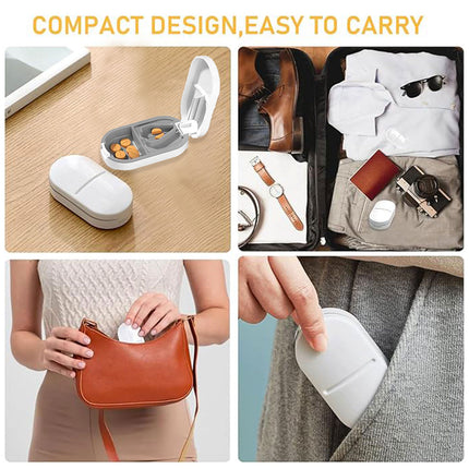 3PCS Tablet Cutter Pill Splitter Portable Medicine Box Pill Organizer Divider