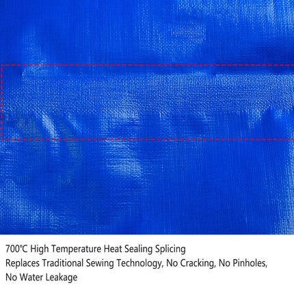 Waterproof Plastic Tarp Cover Heavy Duty Ground Sheet Rainproof Dustproof Blue