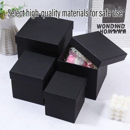 Square Gift Boxes 8pcs Empty Packaging Boxes for Favour Party Wedding Storage