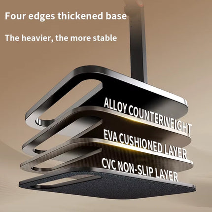 Desktop Folding Phone Tablet Stand Adjustable Height Carbon Steel for Home Office