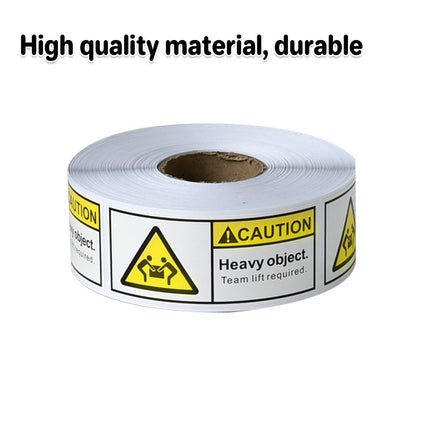 Overweight Warning Label Sticker Roll 1 Roll Red Adhesive Shipping Alert Sign