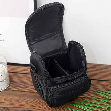 Shoulder Camera Bag Durable with Multi-Compartment for DSLR SLR Use 14x12x17cm