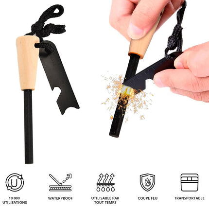 2PCS Outdoor Fire Starter Sticks High Quality Waterproof Emergency for Camping