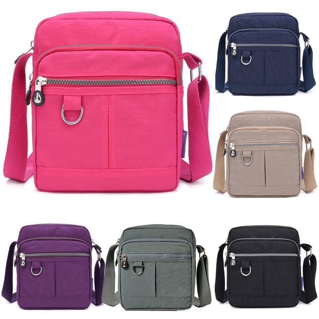 Ladies Shoulder Bag Nylon Fabric Lightweight Crossbody Small Casual Handbag
