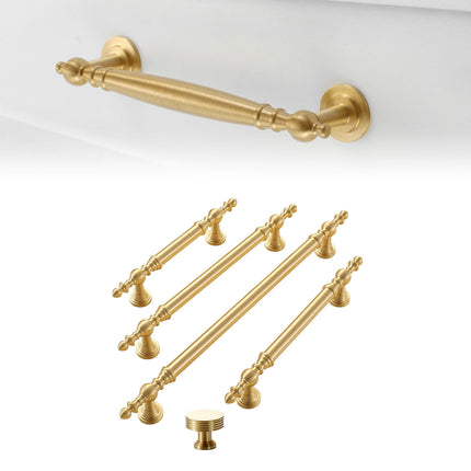 Copper Closet Door Puller 5 Sizes Light Luxury Full Copper Solid Handle Knob