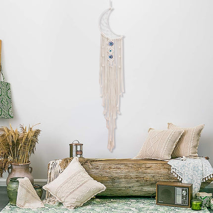 Macrame Wall Hanging Tapestry Cotton Rope Bohemian Tassels 95cm