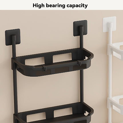 Multifunctional Bathroom Storage Rack Rustproof PP For Shampoo Soap Towel Use