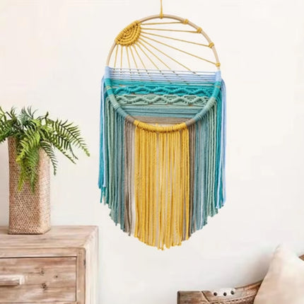 Sunrise Hand Woven Tapestry Decoration Warm Tones Wall Hanging for Living Room