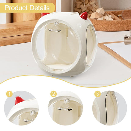 Space Capsule Storage Box Single Display Organizer for Figures and Dolls