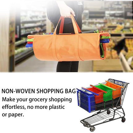 Shopping Tote Bag Set Reusable 4pcs Foldable Nonwoven Large Capacity  Carrier