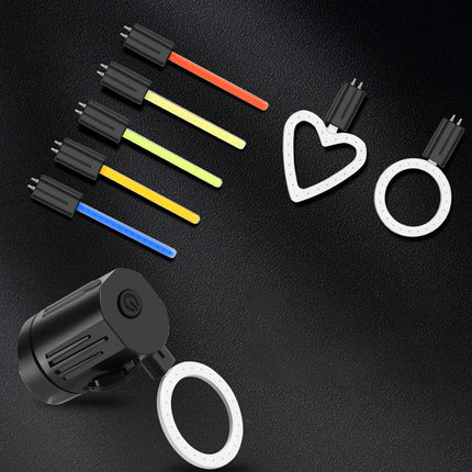 8pcs Bicycle Taillights Cycling Safety Indicator Lights LED Waterproof for Night