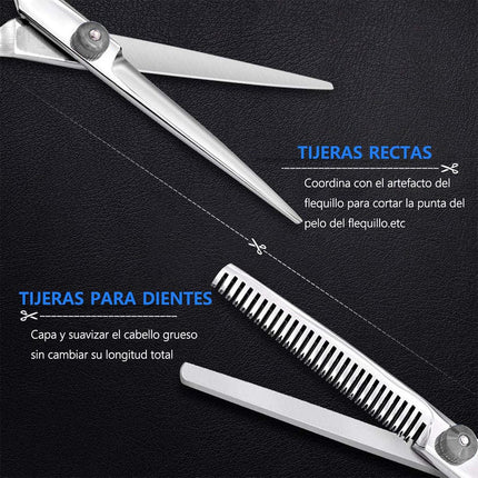 11pcs Hair Cutting Scissors Set Professional Hairdressing Scissors Barber Tools