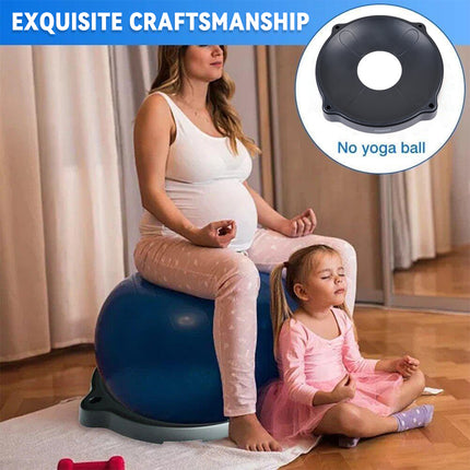 Yoga Ball Stabilizing Base Non Slip Fitness Accessory for Yoga Pilates Exercise