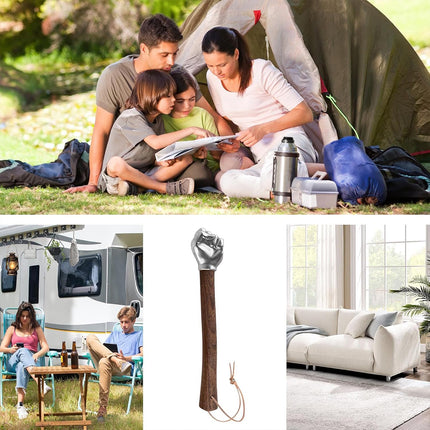 Stainless Steel Multi Functional Fist Hammer Durable Emergency for Car Home Use