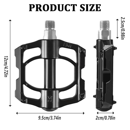 Mountain Bike Pedals Aluminum Four Bearing Road Bike Pedal Cycling Gear Durable