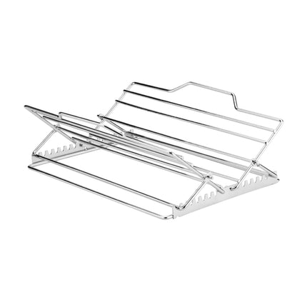 Stainless Steel Chicken Rack Foldable Adjustable Grill Stand For Oven Barbecue