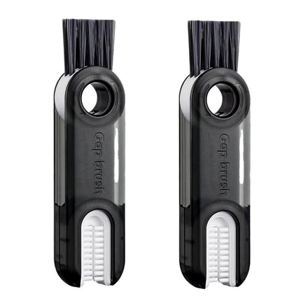 1/2pcs 3-in-1 U Shaped Bottle Thermos Cup Cleaning Brush with Rotating Heads