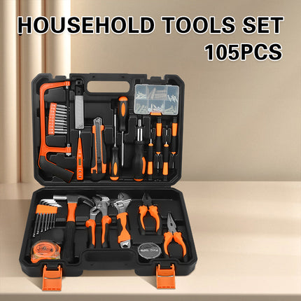 Home Hardware Tool Set Large 105-Piece Emergency Repair Kit Maintenance Tools