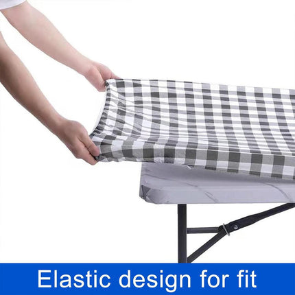 Durable Waterproof 3pcs Outdoor Patio Picnic Tablecloth Cover Set for BBQs