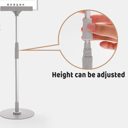 Adjustable Height 65-85cm A5 Poster Display Stand Holder for Tabletop Counter