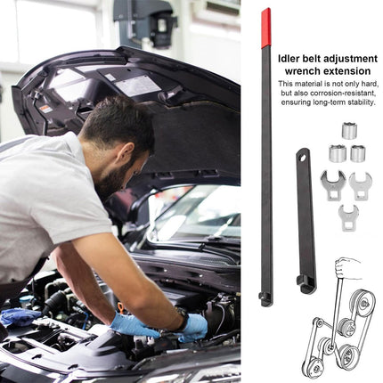 8PCS Idler Pulley Belt Tensioner Wrench Set Car Disassembly Adjustment Tool Kit