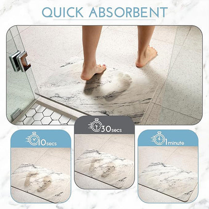 Diatom Mud Water Absorbing Mat Anti Slip Bathroom Floor Mat Absorbent Foot Rug