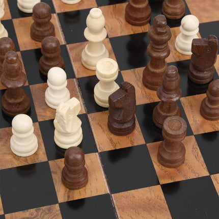 Wooden Chess Set Classic 39×39×4.5cm Portable Foldable Game Play