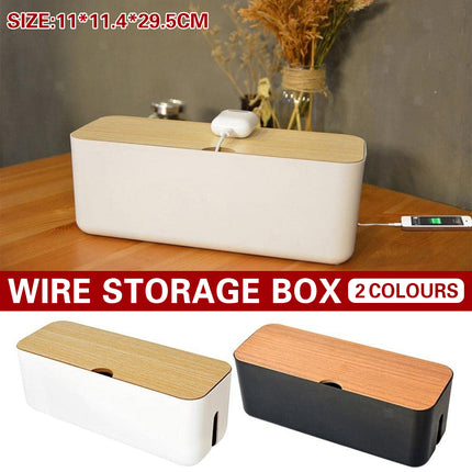 Cable Organizer Box Power Cord Socket Storage Box Fireproof Dustproof Durable