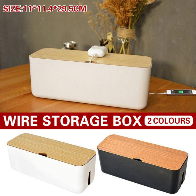 Cable Organizer Box Power Cord Socket Storage Box Fireproof Dustproof Durable