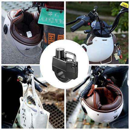 Multifunctional Motorcycle Helmet Lock Hook Key Lock Anti-Theft Durable Sturdy