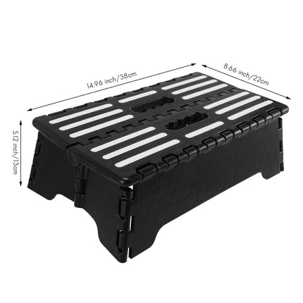 Portable Anti Slip Folding Step Stool Half Step Ladder for Elderly Seniors Use
