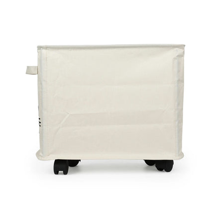 Storage Basket Under Bag Table Wheeled Trolley Movable Storage Basket for Home