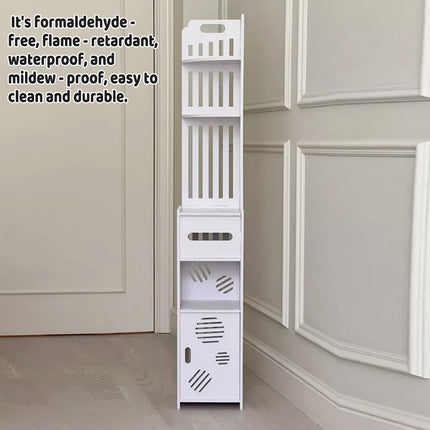 Bathroom Corner Storage Rack Durable Floor-Standing Storage Rack Space Saving